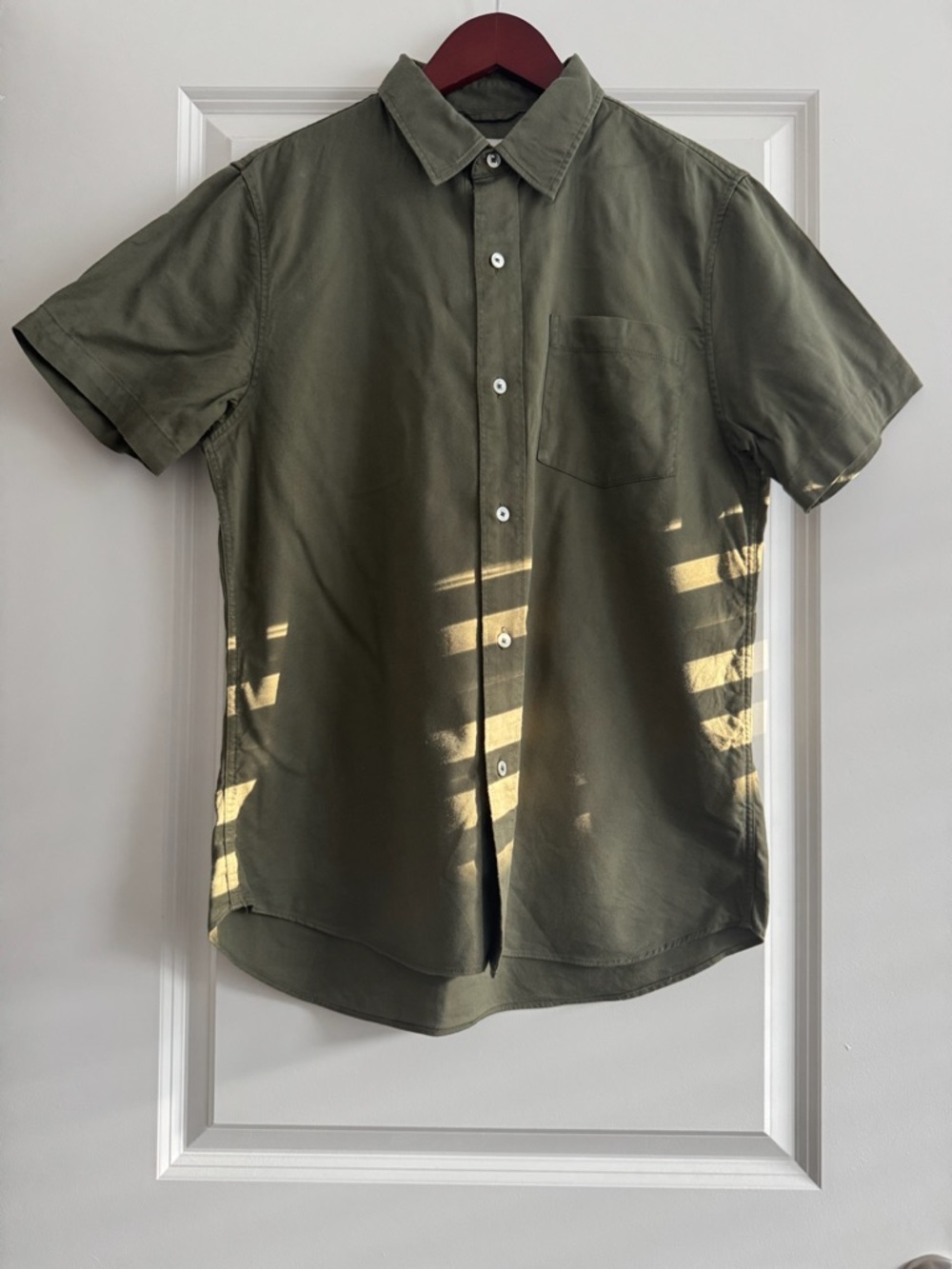 Buck Mason Draped Twill One Pocket Shirt